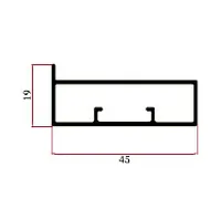 2118FW — Rectangular aluminium tubes