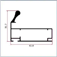 DH-W1012 — Wardrobe sliding-door frames
