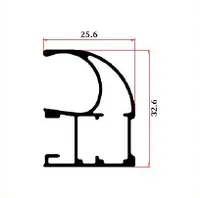 DH-W1014 — J/C-shape handle profiles