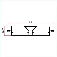 FW-1492 — Sliding-door track profiles