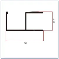 FWL001K — Wardrobe sliding-door frames