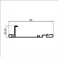FWS-050 — Sliding-door track profiles