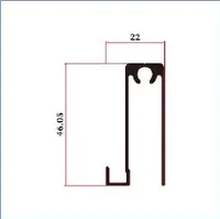 FWS-124 — Wardrobe sliding-door frames