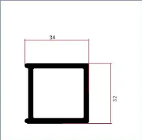 FWS-211 — Square aluminium tubes