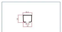 H1 — Aluminium U-channels