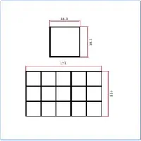 SK-GF-608 — Square aluminium tubes