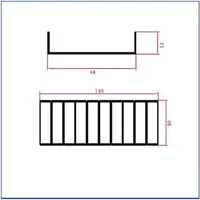 U2X4 — Aluminium U-channels